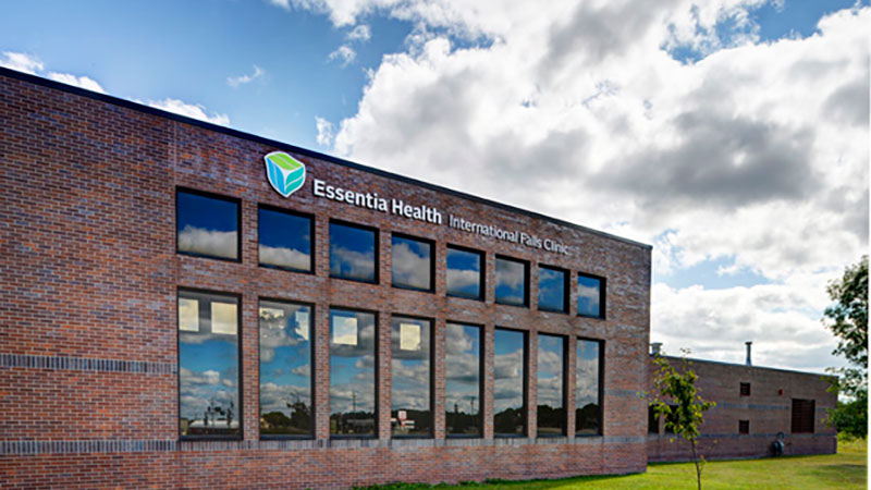 An exterior view of Essentia Health-International Falls Clinic