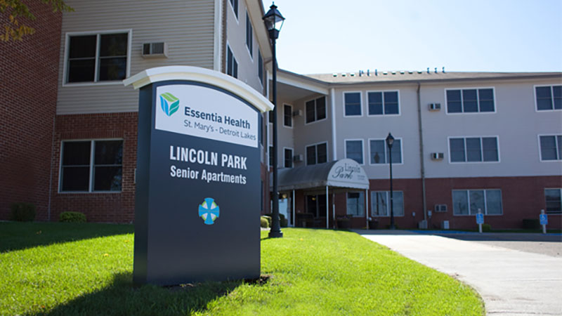 An exterior view of Essentia Health-Lincoln Park Senior Apartments