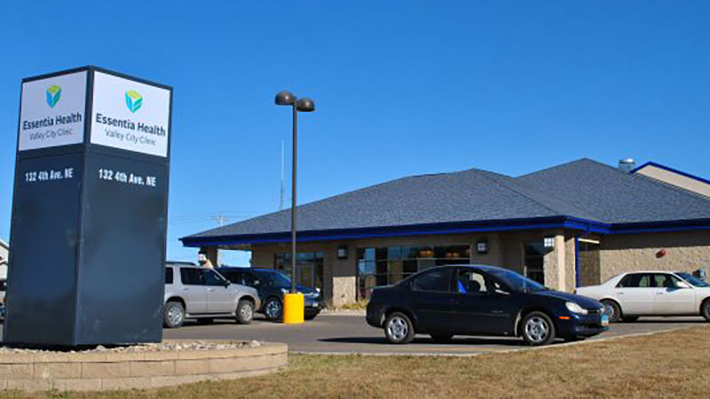 An exterior view of Essentia Health-Valley City Clinic