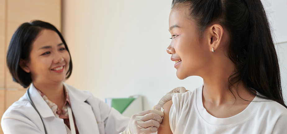 doctor checking patient