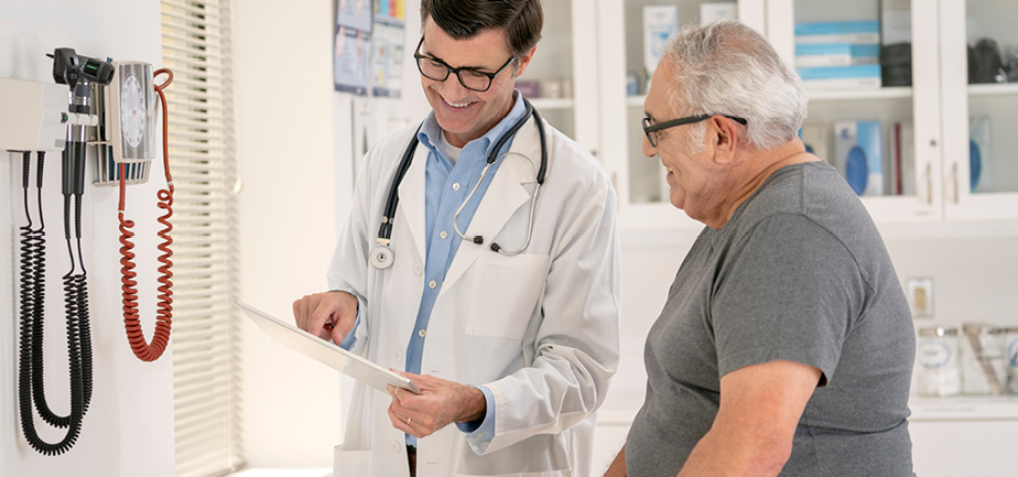 Senior Man Getting a Medical Examination