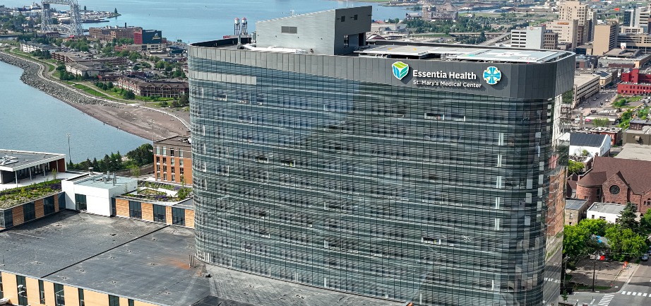 St. Mary's Medical Center from drone view