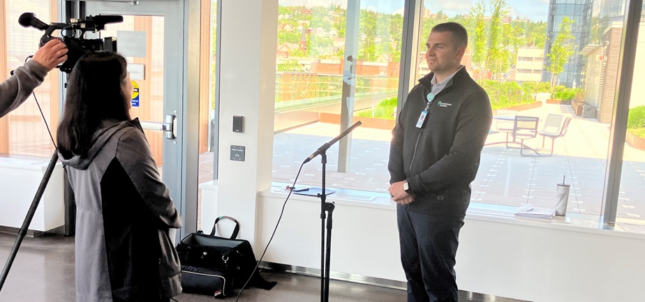 Tyler Jensen interviews with WDIO