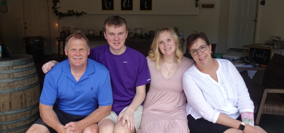 family sitting together