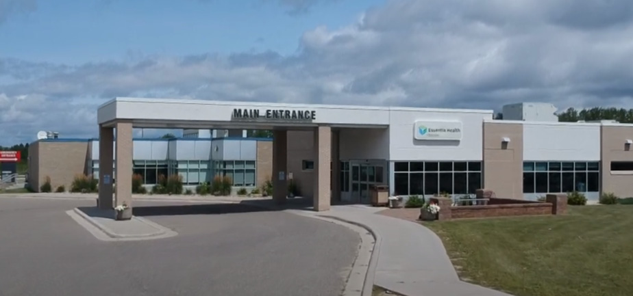 Exterior shot of Essentia Health-Fosston hospital and clinic