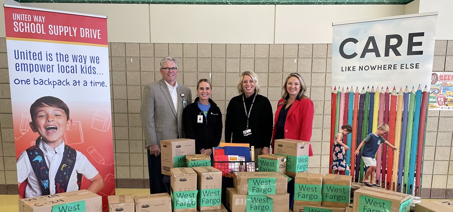 Al Hurley and Dr. Stefanie Gefroh during United Way drive
