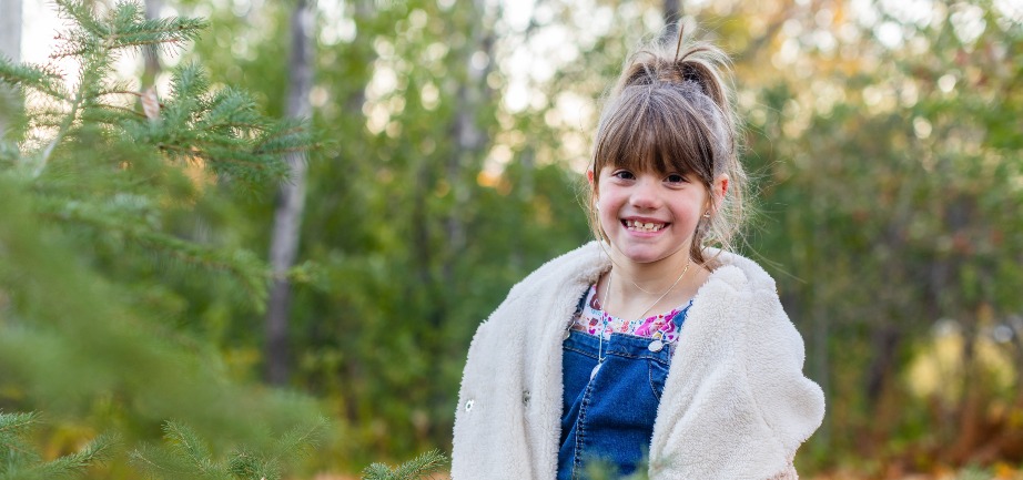 Girl smiling