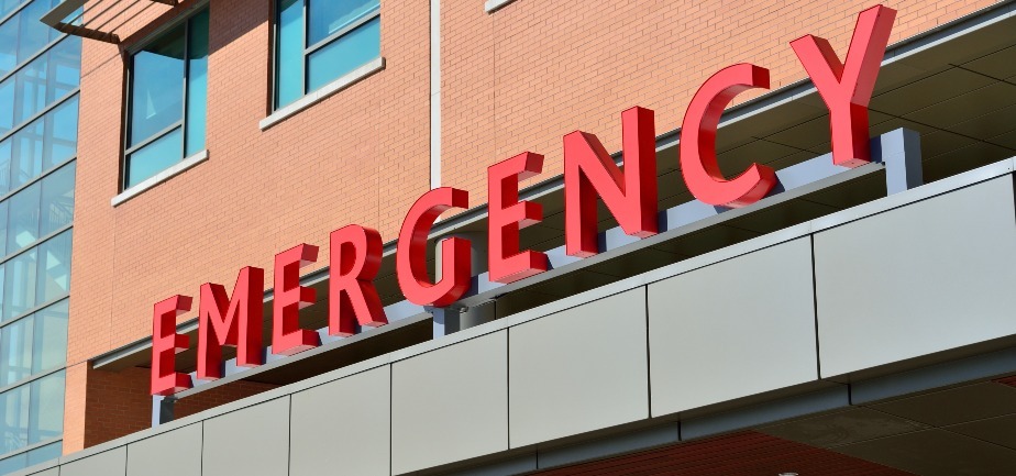 hospital emergency room sign