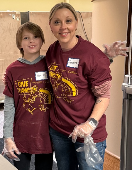 Jeannine Morgan and son