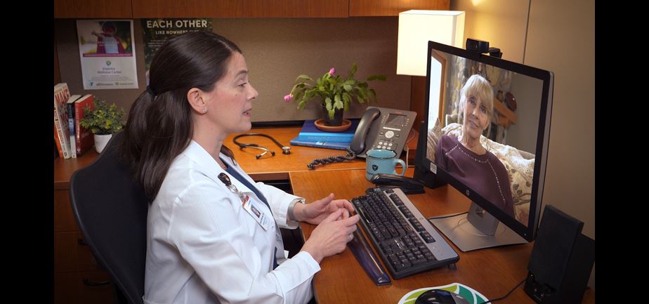 Dr. Sarah Manney and telehealth patient