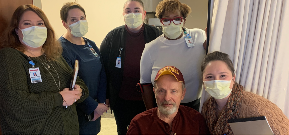 Lanie and team with Larry